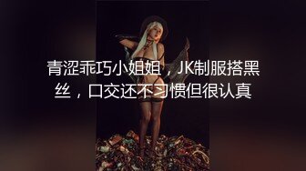 青涩乖巧小姐姐，JK制服搭黑丝，口交还不习惯但很认真