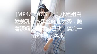 [MP4/ 1.07G] 十九小姐姐白嫩美乳性感黑丝啪啪大秀，跪着深喉交骑乘自己动，搞完一炮休息下再来