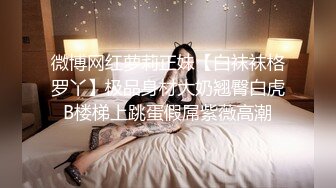 微博网红萝莉正妹【白袜袜格罗丫】极品身材大奶翘臀白虎B楼梯上跳蛋假屌紫薇高潮