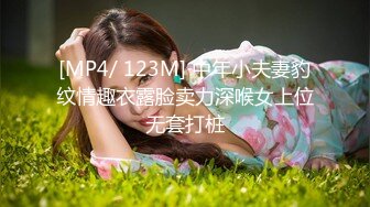 [MP4/ 123M] 中年小夫妻豹纹情趣衣露脸卖力深喉女上位无套打桩